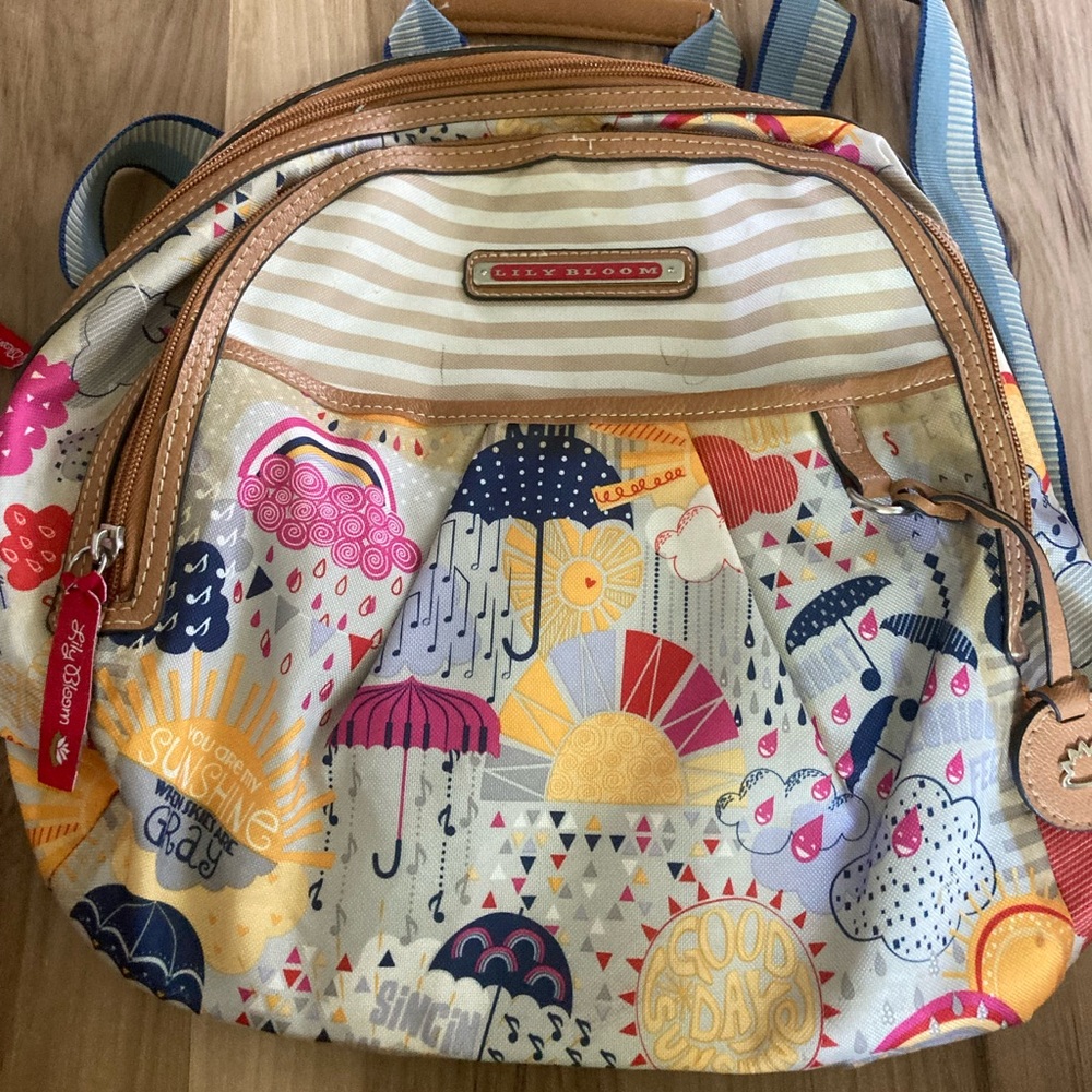 LILY BLOOM Singing In The Rain Backpack Multicolor